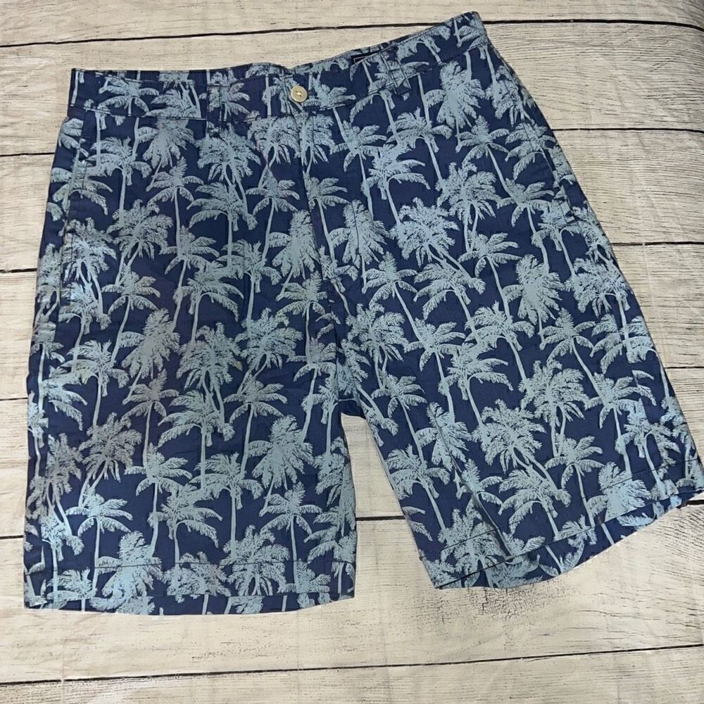 Vineyard Vines Mens Club Short Blue Palm Trees Tropical Resort Wear Preppy sz 30